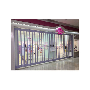 Transparent PVC Shop Front Roller Shutter Rolling Door with Clear View Best for Display