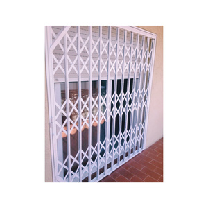 Collapsible Fence/Fencing Sliding Metal Security Stainless Steel Sliding Wrought Iron Door Iron Grill Design Door