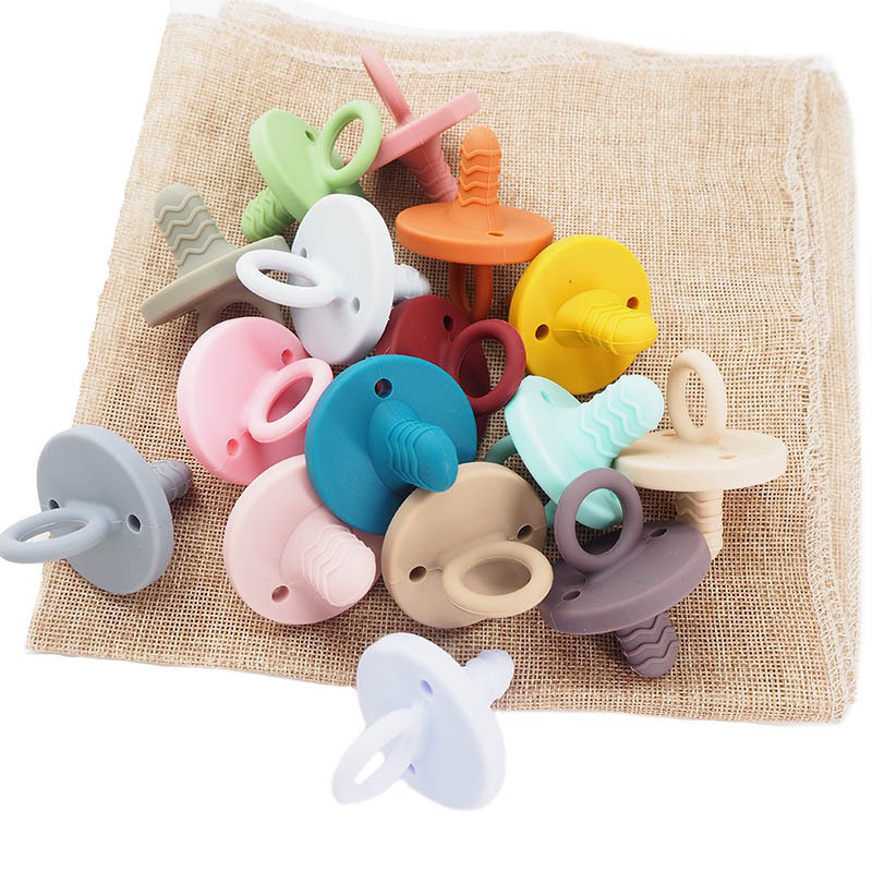 New BPA Free Newborn Comfort Appease Nipple Dummy Pacifier Soother Teether Nursing Baby Silicone Pacifier