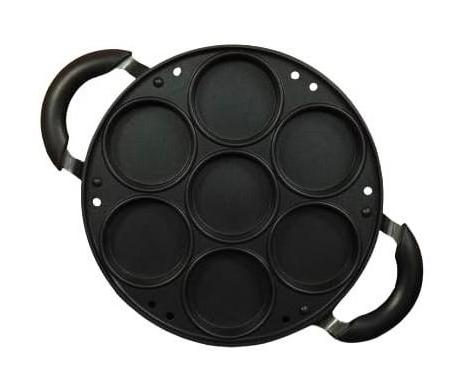 30cm Modern  Black Aluminum Alloy Pan with Non-Stick Glass Cover Multifunction Sustainable Heating for Light Cooking