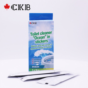 CKB OEM ODM Disposable Sustainable Bathroom Blue Stick-on Strip Automatic Toilet Bowl Cleaner Tablet