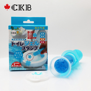 CKB Easy Operation Bathroom Toilet Closestool Flower Stamp Deodorizing Blue Toilet Bowl Cleaner Gel