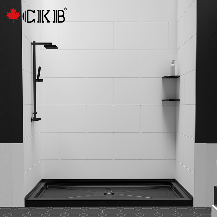 CKB 3mm Thickness ABS Acrylic Rectangular White Waterproof Bathroom Shower Surround Wall Panel