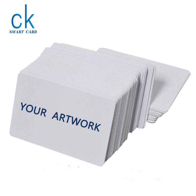 Cr80 white blank inkjet pvc nfc cards for inject / thermal printer