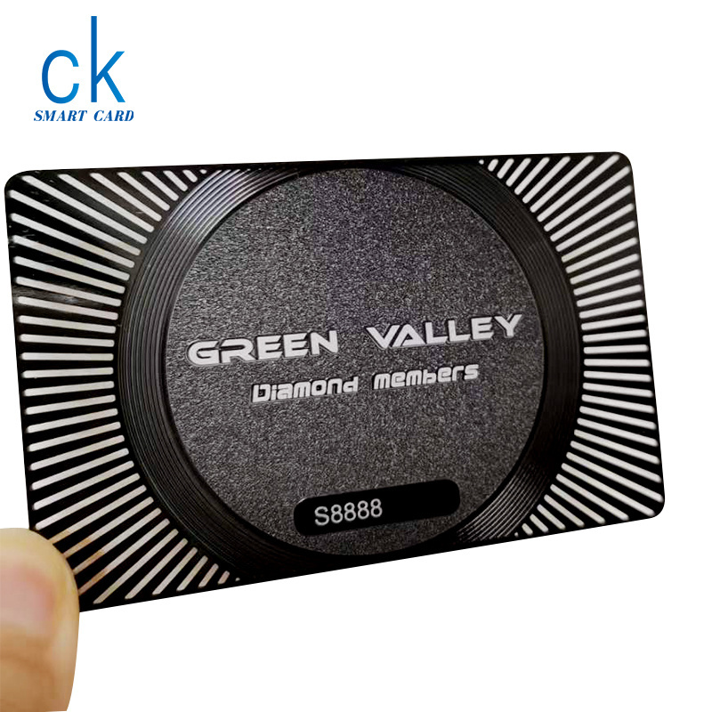 0.5/0.8mm Thickness Custom Stainless Steel Metal Business Card With Magnetic Stripe Nfc Chip