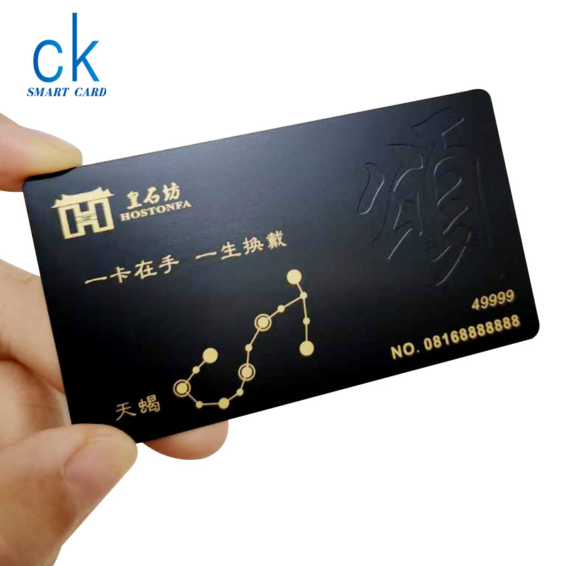 0.5/0.8mm Thickness Custom Stainless Steel Metal Business Card With Magnetic Stripe Nfc Chip