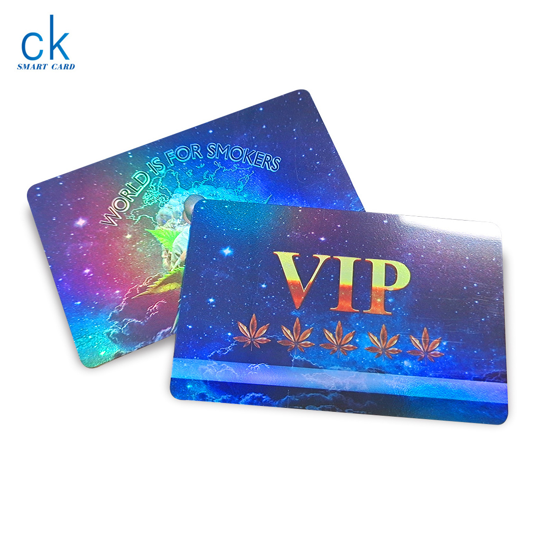 Offset Printing Rainbow Pvc Plastic Business Id Card Overlay Custom Laser Hologram Colorful Pvc Card