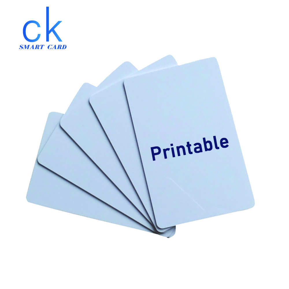 Cr80 white blank inkjet pvc nfc cards for inject / thermal printer