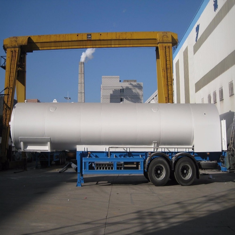 Cryogenic Semi Trailer tanker truck liquid nitrogen/oxygen/argon,  liquid nitrogen transportation tanker