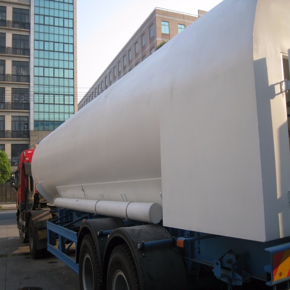 Cryogenic Semi Trailer tanker truck liquid nitrogen/oxygen/argon,  liquid nitrogen transportation tanker