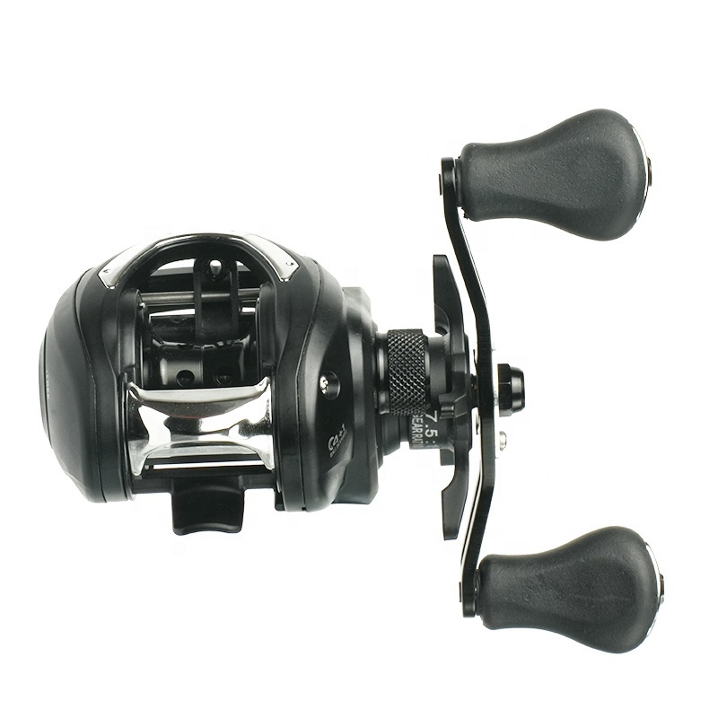 CC80 Baitcasting Fishing Reel 8kg Power Super Lightweight 7.5 Bait Casting Fishing Reel One-way Clutch Magnetic Brake