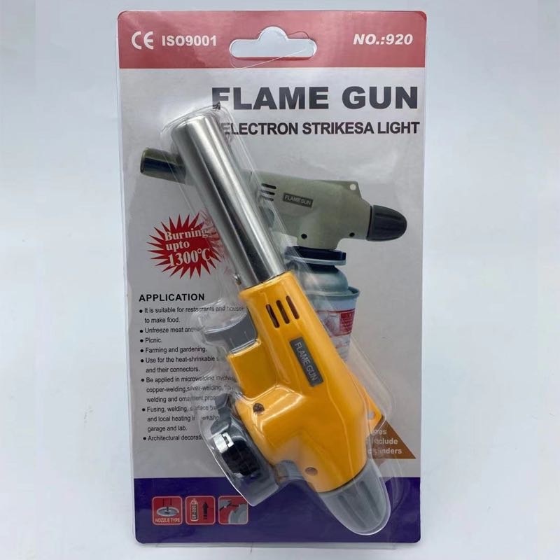 Baking Torch Flame Gun Small Welding Gun Bbq Lighters Ceramic Coating Round Plastic Outdoor Barbecue Kitchen Baking Torch