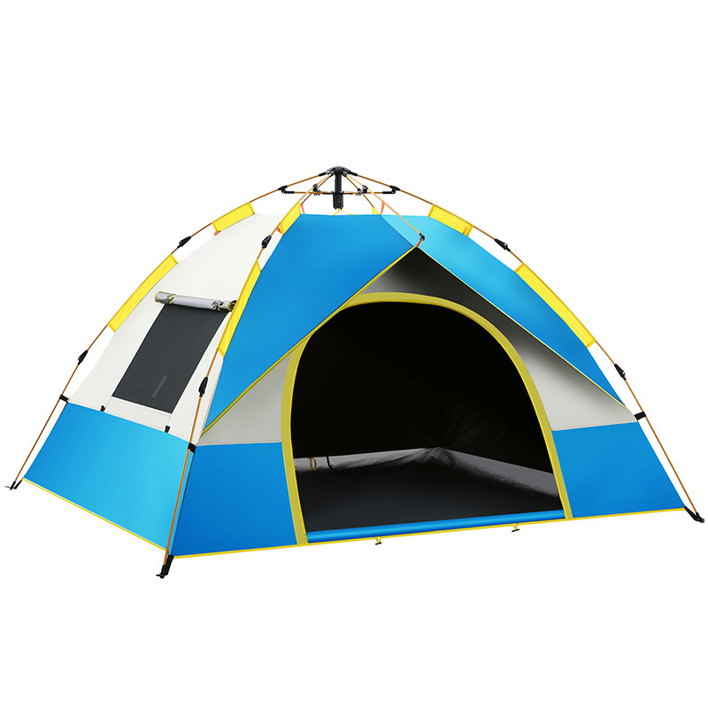 Outdoor Camping Tent Full Automatic Tent Quick Open Sunburn Waterproof Screen Window Breathable Mosquito-Proof Camping Tent