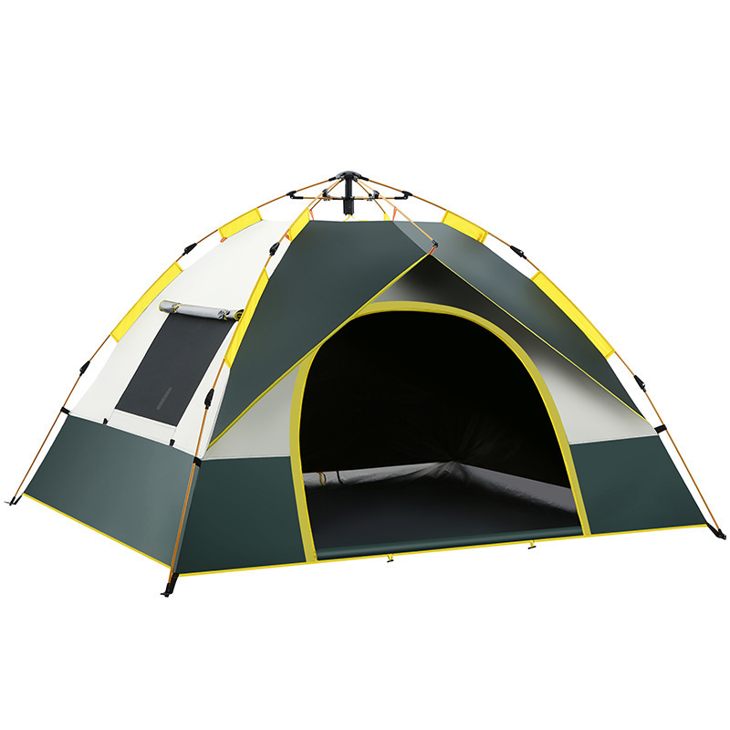 Outdoor Camping Tent Full Automatic Tent Quick Open Sunburn Waterproof Screen Window Breathable Mosquito-Proof Camping Tent