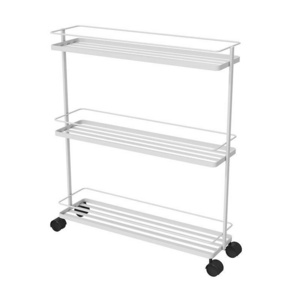 Kitchen Crevice Shelf Floor-to-ceiling Multi-layer Narrow Gap Trolley Vegetable and Fruit Supplies Refrigerator Side Rack Metal