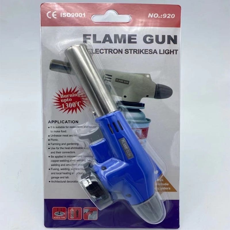 Baking Torch Flame Gun Small Welding Gun Bbq Lighters Ceramic Coating Round Plastic Outdoor Barbecue Kitchen Baking Torch