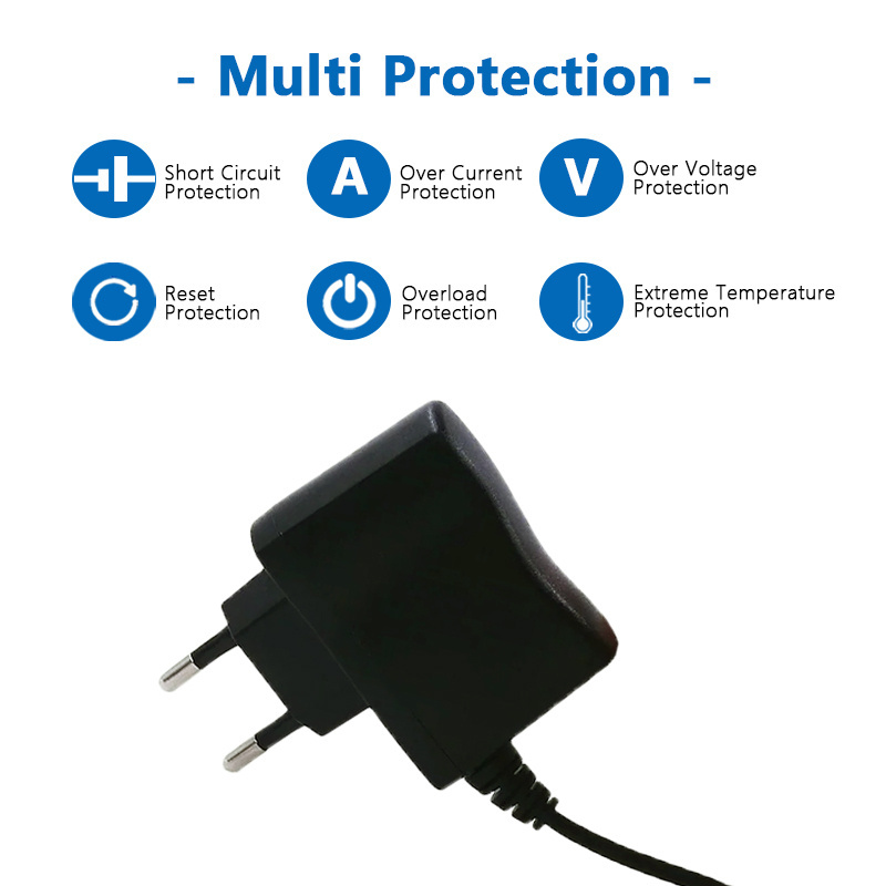 US EU UK AU Wall Plug Power Adapter 5V 6V 9V 12V 0.5A 1A 1.5A 2A AC DC Adaptor Power Supply 5W 6W Adapter