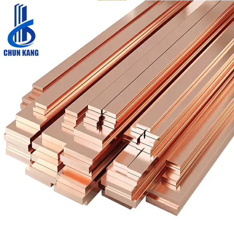 Copper Bars C12200  C18980 C15715 Edge Closing Copper Flat Rod 8mm 99.99% Pure Round Square Copper Busbar Strips Brass Rod Bar