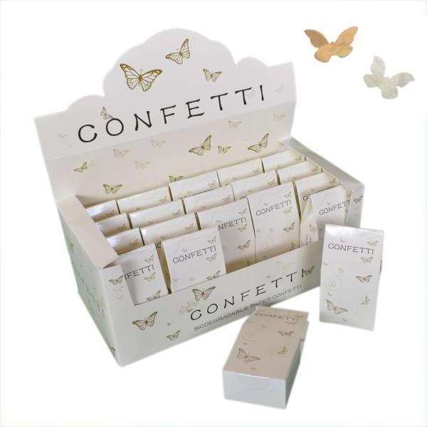 White or Brown Kraft Food Paper Wedding Confetti Cone Stand Box Tray with 25 Holes or 30 holes