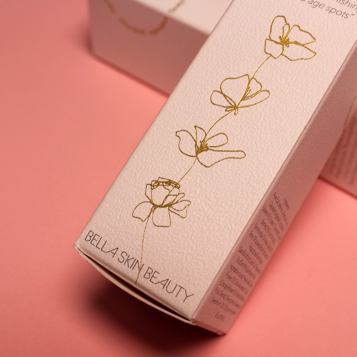 Customized Custom Logo Cosmetic White Texture Skincare Set Packaging Luxury Paper Boxes for Skincare Products