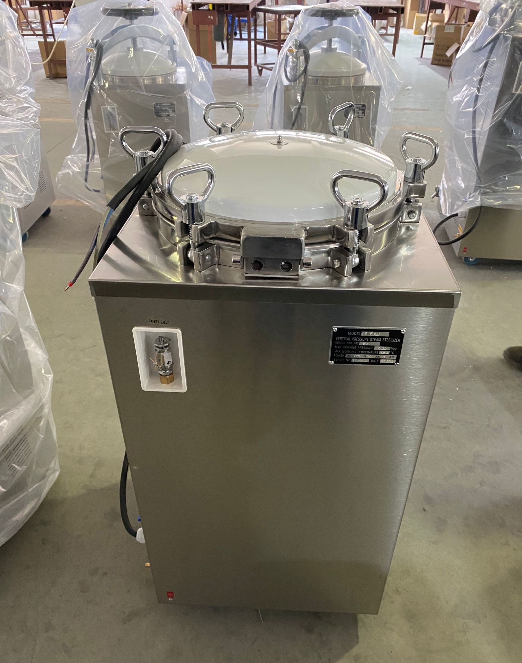 CHINCAN LS-LD Series 35L 50L 75L Pressure Steam Sterilization Equipments Vertical Autoclave