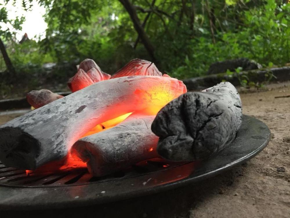 Maitiew white charcoal produced in Laos to Japan market