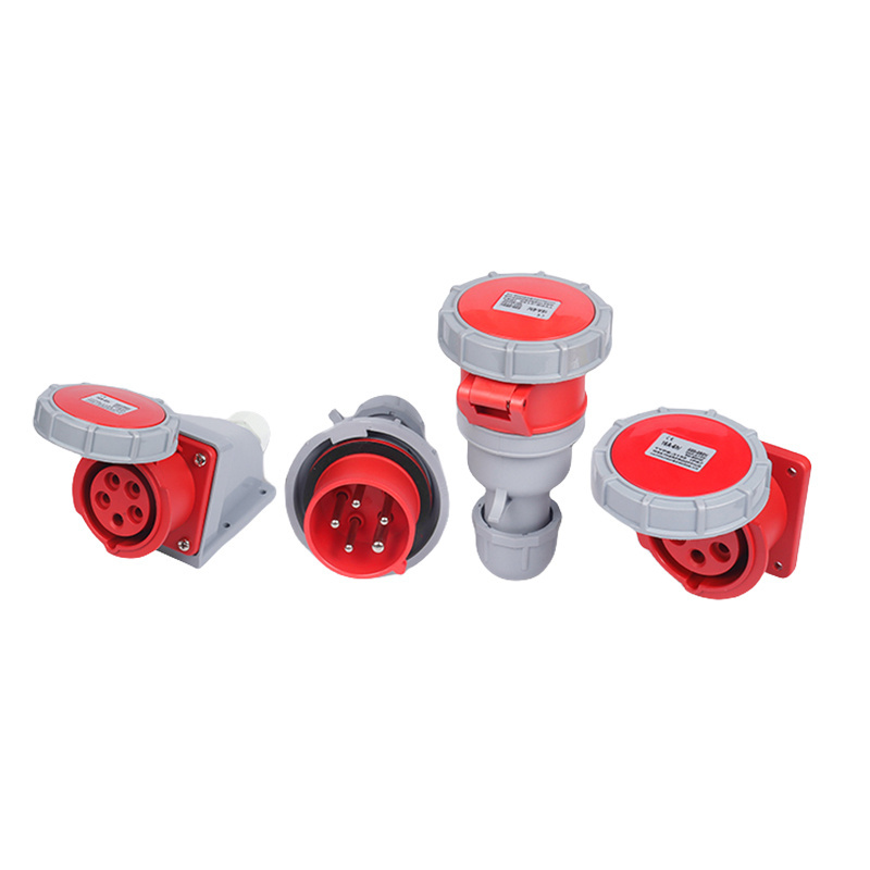 Electrical industrial socket Connector Surface mounted socket Concealed socket 3P 4P 5P IP44 IP67 16A 32A 63A 125A female