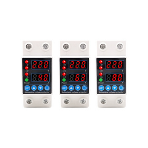 AVP 2P 4P Single phase 40A 63A 80A Ac DC Over Under Voltage Protector Adjustable THREE PHASEVOLTAGE & CURRENT PROTECTOR 100A