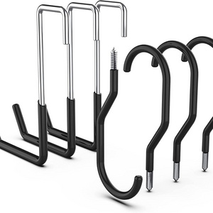 7 Pack Garge Hooks Heavy Duty with Large S Hooks and Garage Bike Hooks, Garage Storage Organization and Tool Hangers for Power