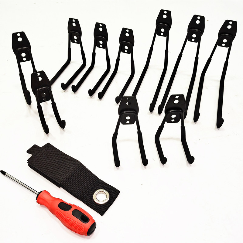 12 pcs garage hooks kit Garage Hardware Wall Tool Display Metal Pegboard With Hook Peg Board