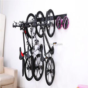 Bike Rack Garage Storage 5 Bicycles Hooks Wall Mount Bike Hanger Indoor Space Saving 8 Hooks and 3 Rails