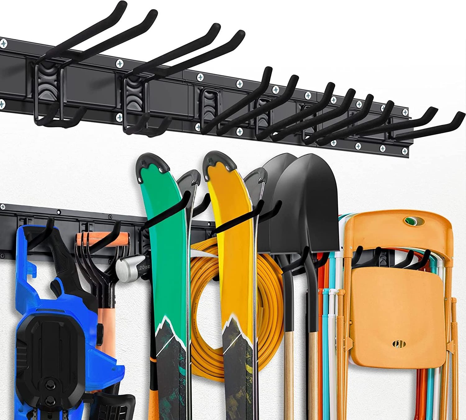 Heavy duty wall hooks and garage Hanging Storage Rack