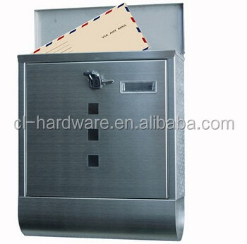 Modern customized wall mounted stainless steel mailbox