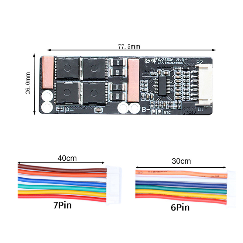 6S 7S 90A 50A 30A 25.2V 24V 29.4V Li ion BMS Lithium Battery Protection Board for Car Washer Electric Drill Vacuum Cleaner