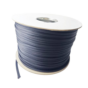 2mm~70mm diameter Insulation PET braided expandable cable sleeve for electric wire