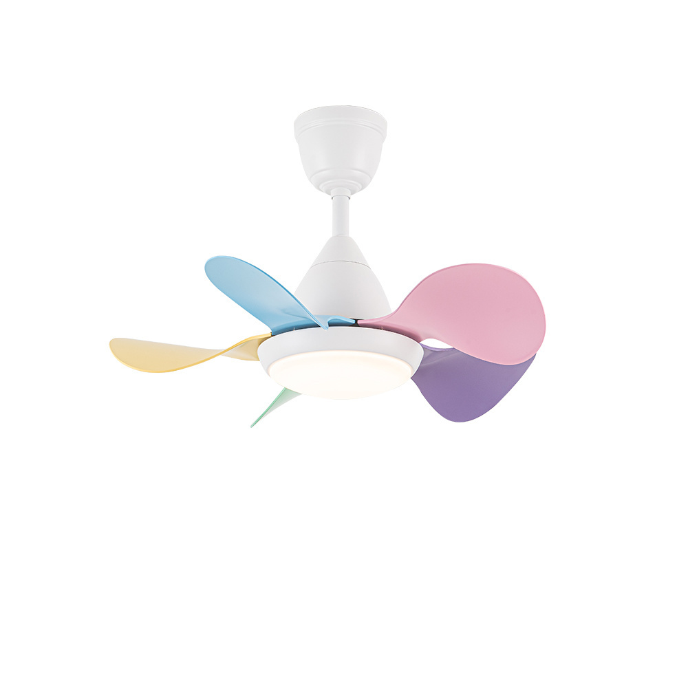 Three Color Dimming Lamp Hotel Bedroom Led Ceiling Fan Fandelier Children Ceiling Fans With Light