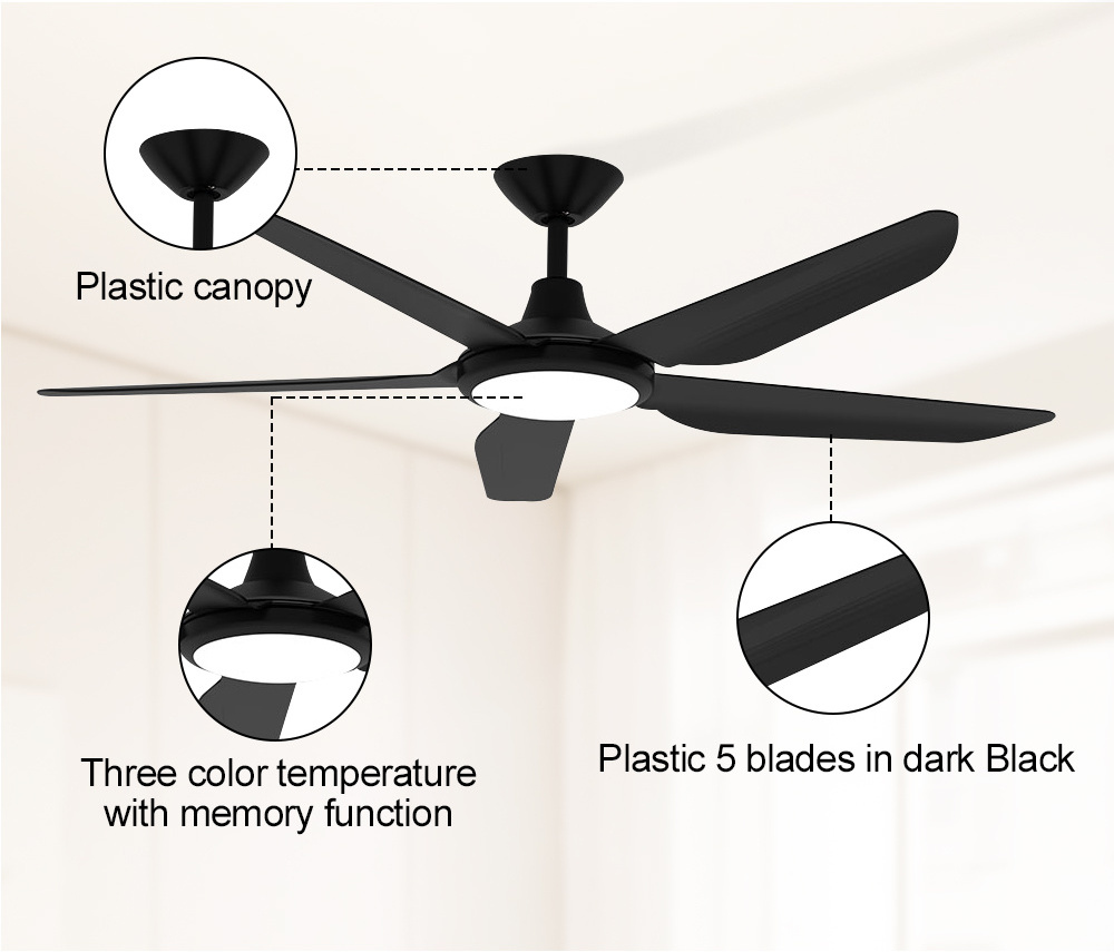 Low Noise Dining Room Dimmable Electric Ceiling Fan Remote Control Modern Ceiling Fan With Chandeliers