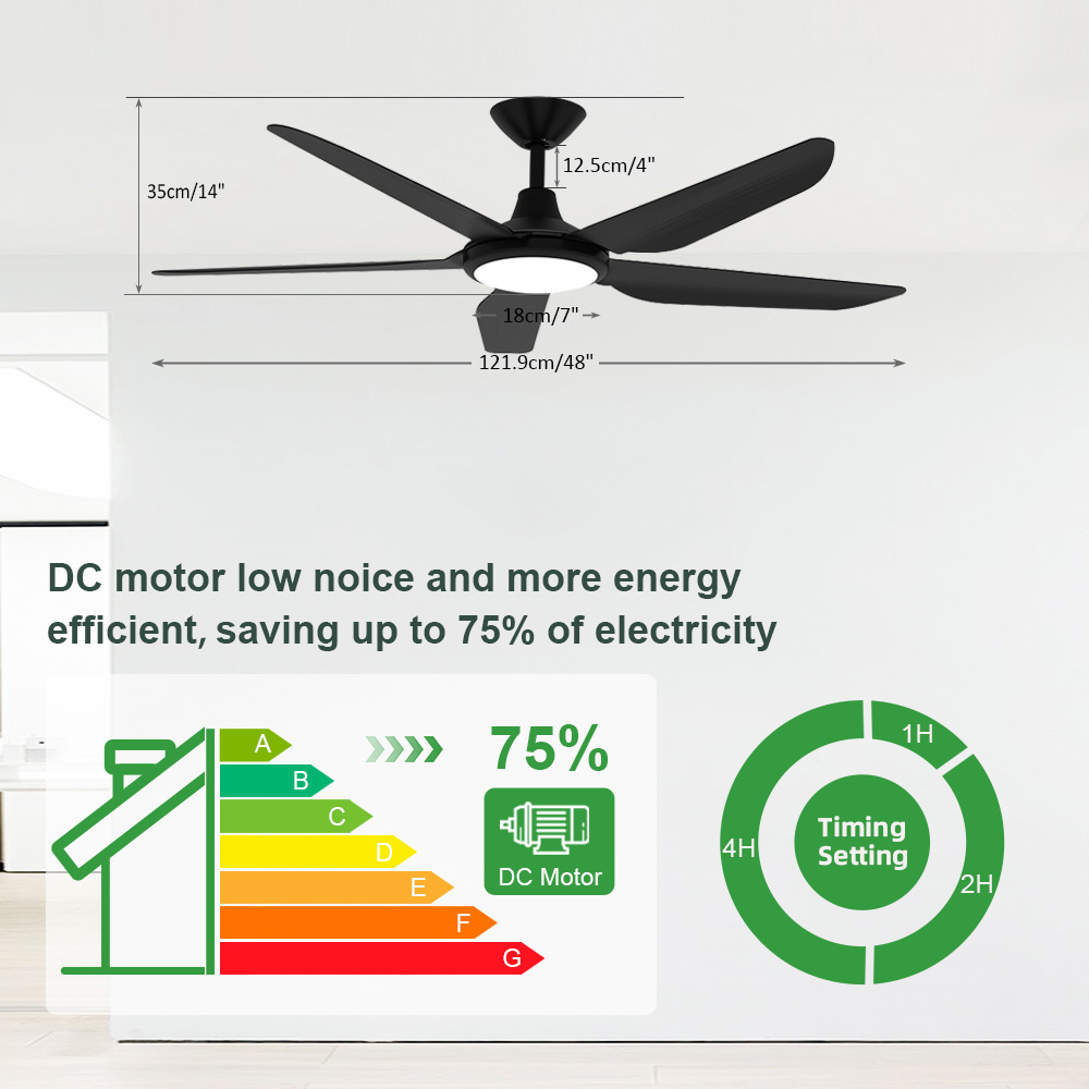 Low Noise Dining Room Dimmable Electric Ceiling Fan Remote Control Modern Ceiling Fan With Chandeliers