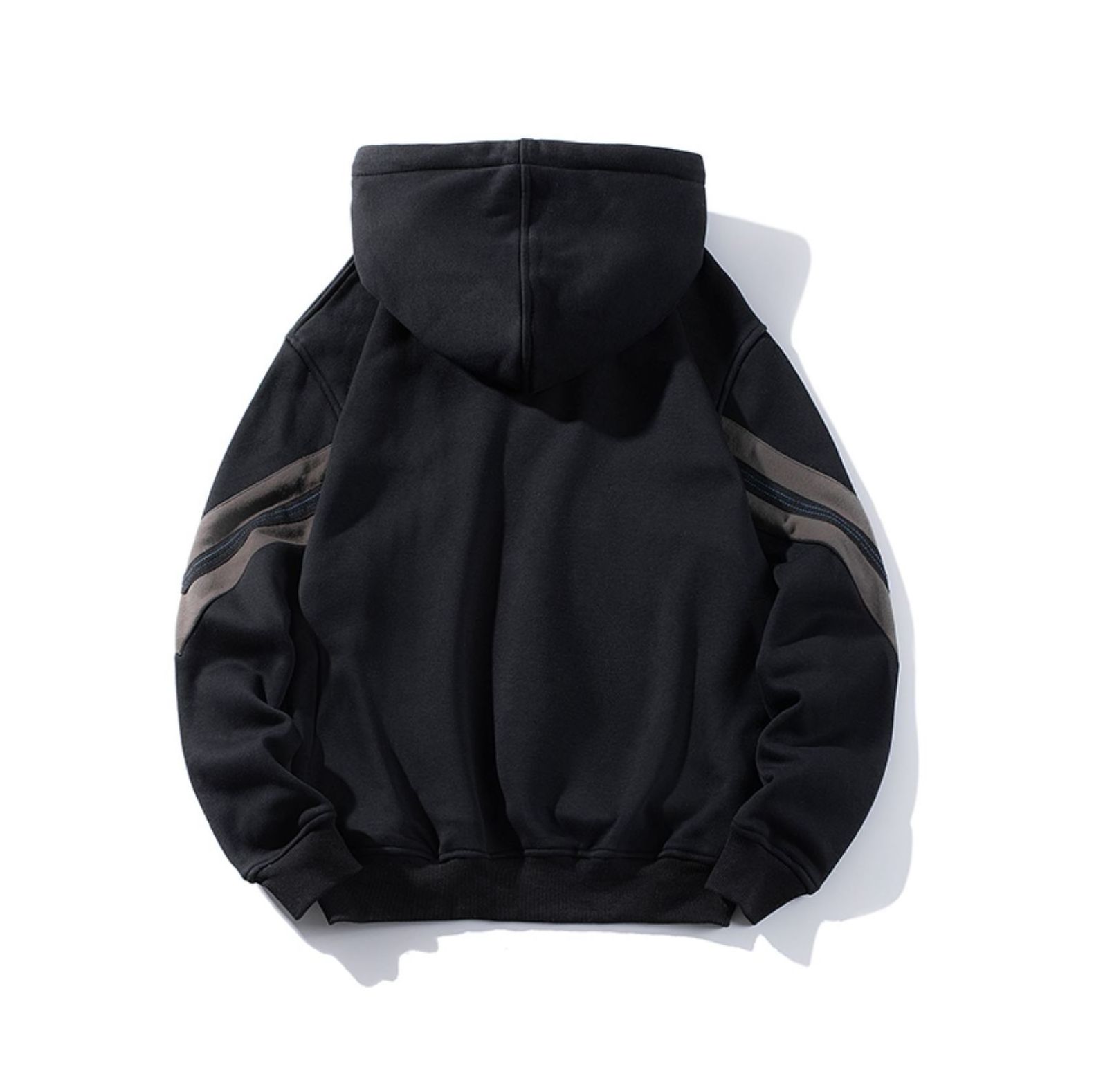 High Quality Design Black White Draw String Hoodies Custom Embroidered Hoodie