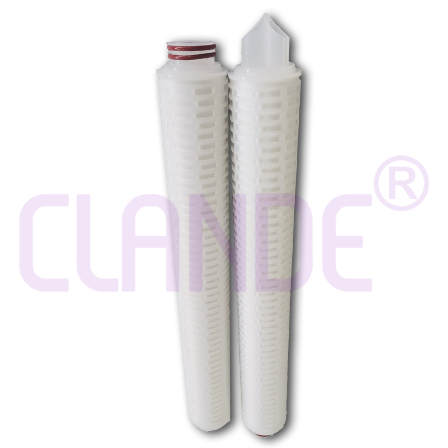 0.2 Micron Polypropylene 226 End Caps Pleated Filter Cartridge For Water Wine Sparkling Juices Beverages Filtration