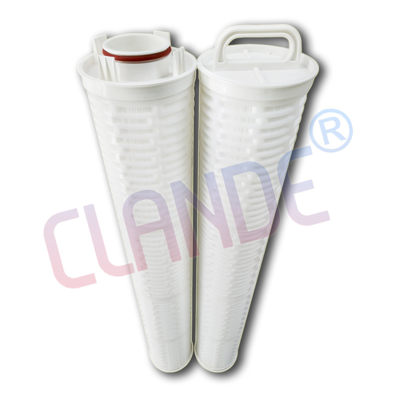 Industrial 40 Inch High Flow Filter Element Replace 3M Cuno 740B XFLO-M Series High Flow Pleated Filter Cartridge For Ro System