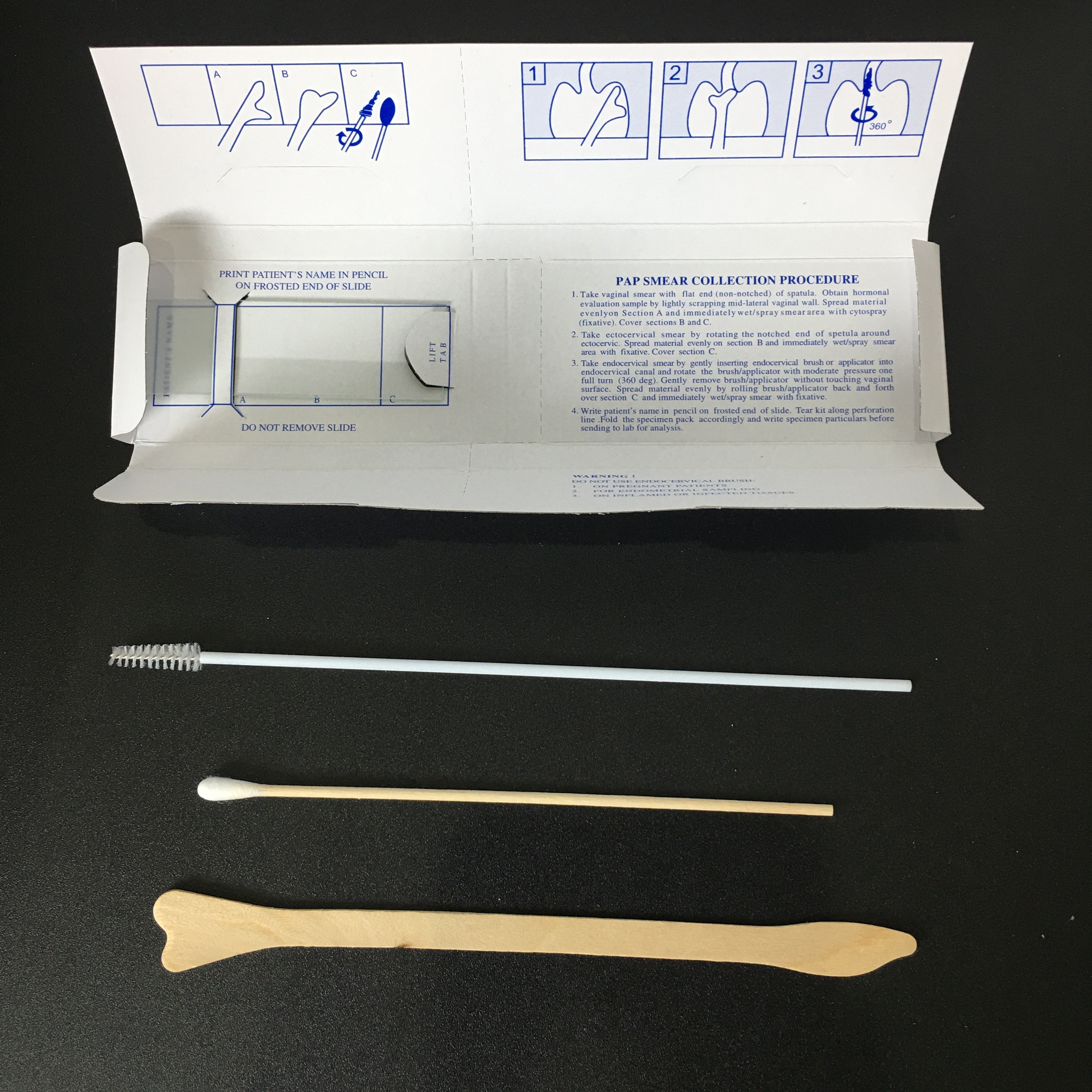 Good Price Mediacl Sterile Package 4pc Disposable Gynecological Surgical Examination Cervical Test Exam Pap Smear Kits