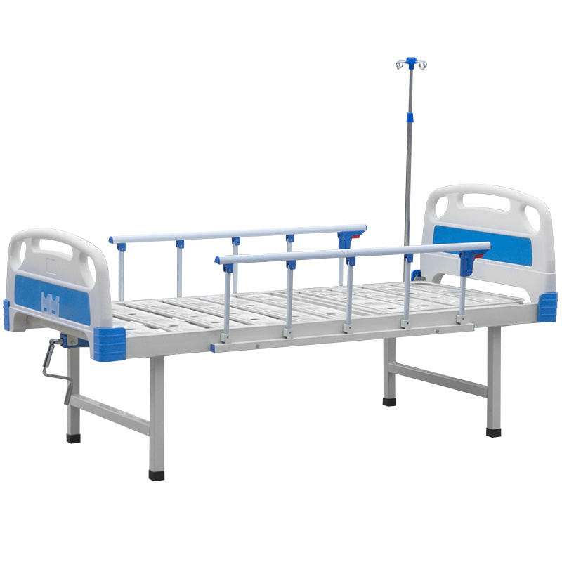 Medical ABS Hospital Bed Patient Folding Single Bed Manual with Infusion Set Good Price