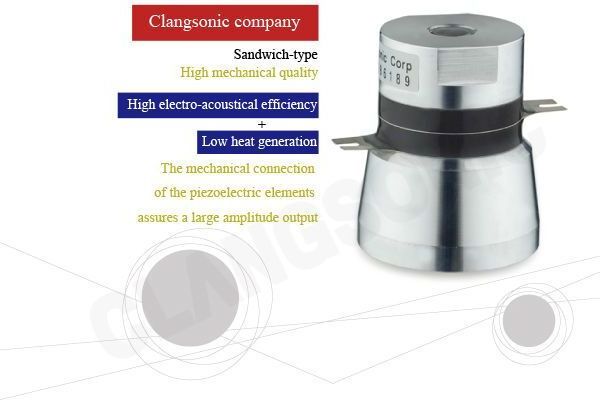 40KHz ultrasonic piezoelectric transducer for ultrasonic cleaner/submersible transducer