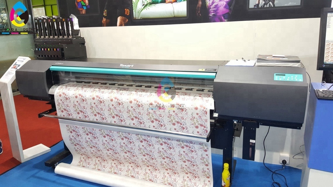 roland Texart XT-640/XT640 demo unit sublimation transfer printer with Fluorescent Pink and Fluorescent yellow