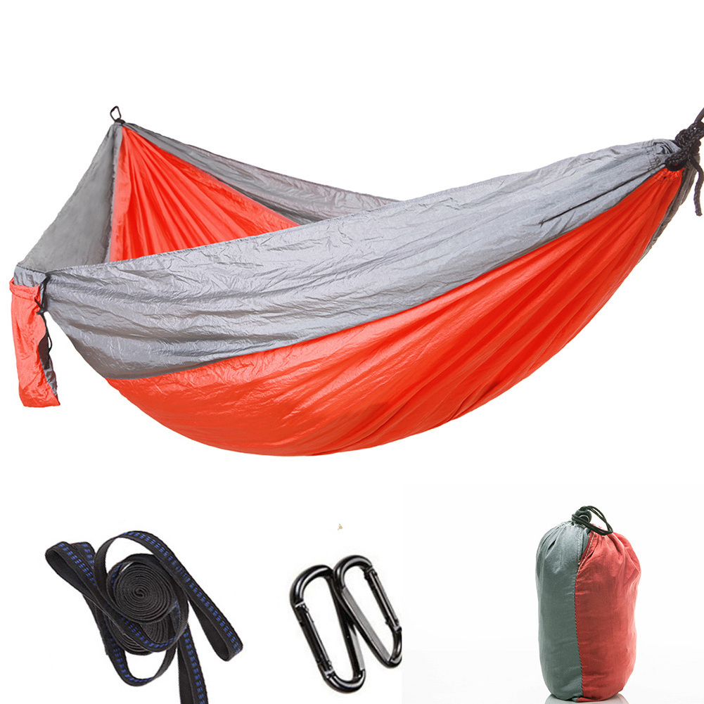 Outdoor Activity Nylon Solid Color Customized Foldable Camping Hammock Flat 2020