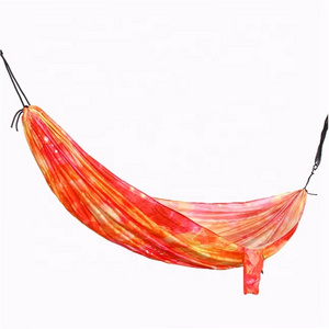 Fast Delivery Portable Customized Pattern Printing Hammock Light Weight Single Camping Hammock