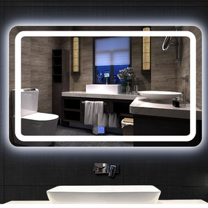 Sensor touch battery led light bathroom mirror