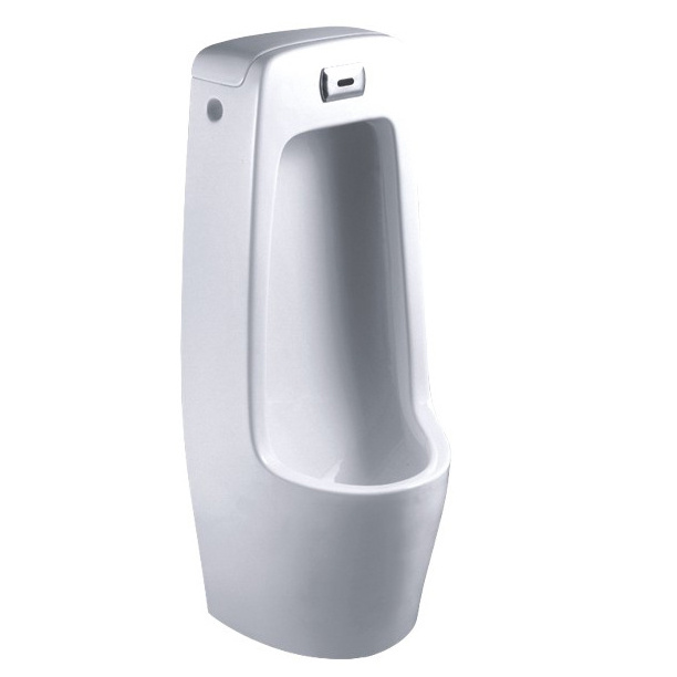 White color sensor automatic flush ceramic pedestal urinal