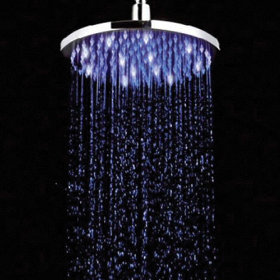 Elegent design bathroom square shower head with led light